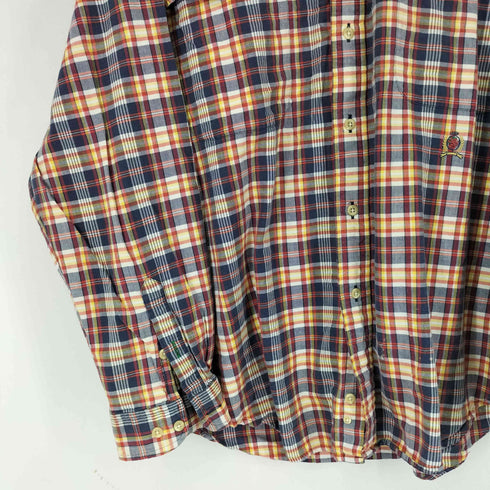 トミーヒルフィガー TOMMY HILFIGER チェック L/S BDシャツ メンズ import:XL